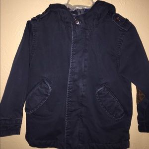 Gap navy blue size 4 jacket w/British flag