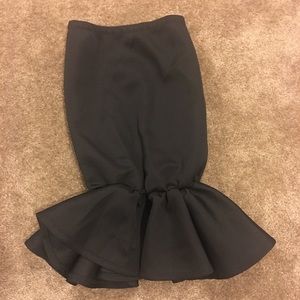 Black mermaid skirt