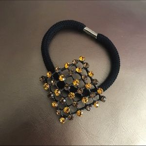 Honey Rhinestone Hair Jewelry Tie