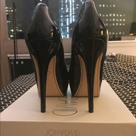Joan & David Black Danicolette Platform Pumps 7.5 - Picture 2 of 4