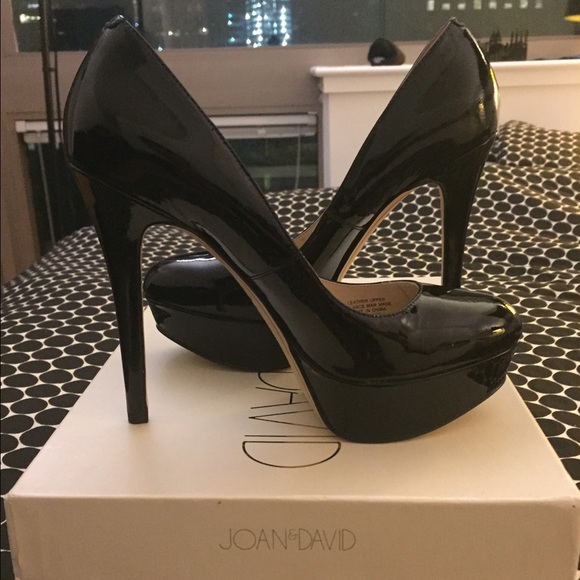 Joan & David Black Danicolette Platform Pumps 7.5 - Picture 3 of 4