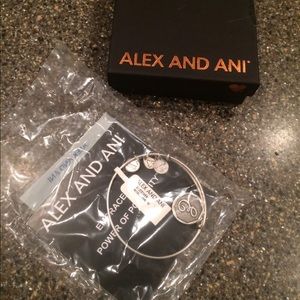 Alex and Ani E silver bracelet