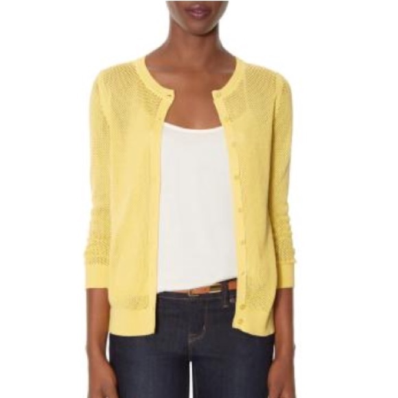 ❌SOLD❌🎉HP🎉yellow open stitch layering cardigan