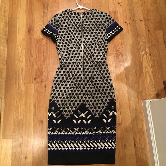 H&M geometric pattern cocktail dress - Picture 2 of 4