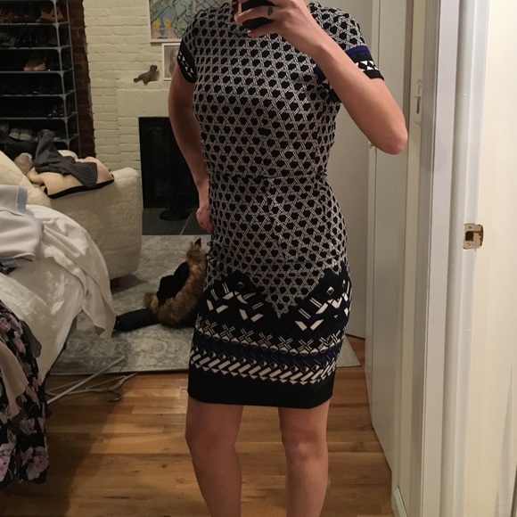 H&M geometric pattern cocktail dress - Picture 3 of 4