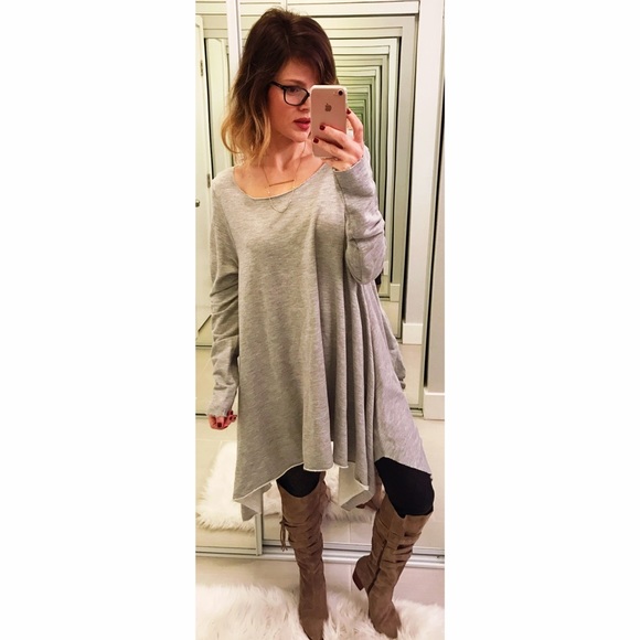 Urban Outfitters Tops - ➡️NWT Project Social T Gray Shark Bite Sweatshirt