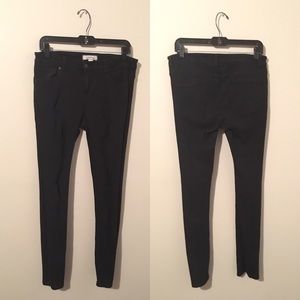 Skinny Ripped Denim with Rose Interior