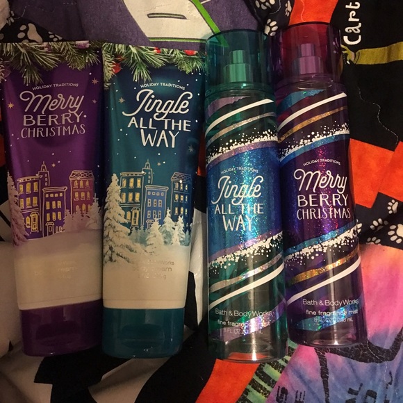 bath and body works body spray and body cream