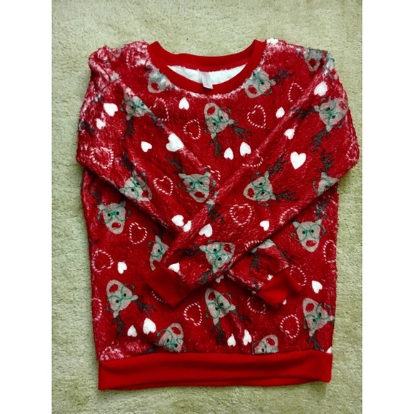 Fuzzy Reindeer Sweater - Picture 1 of 2