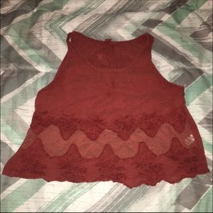 Melrose and Market Orange Tunic Top