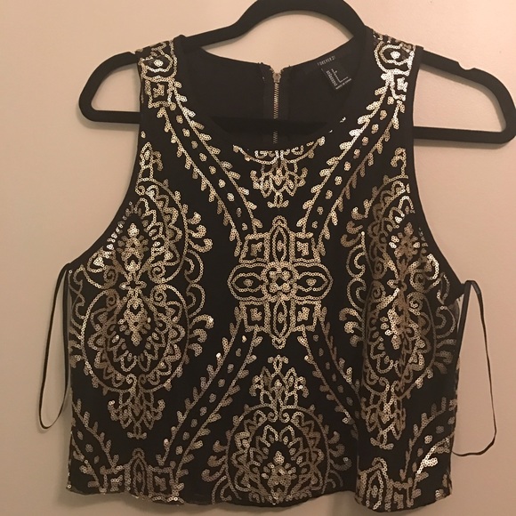 Forever21 sequin croptop