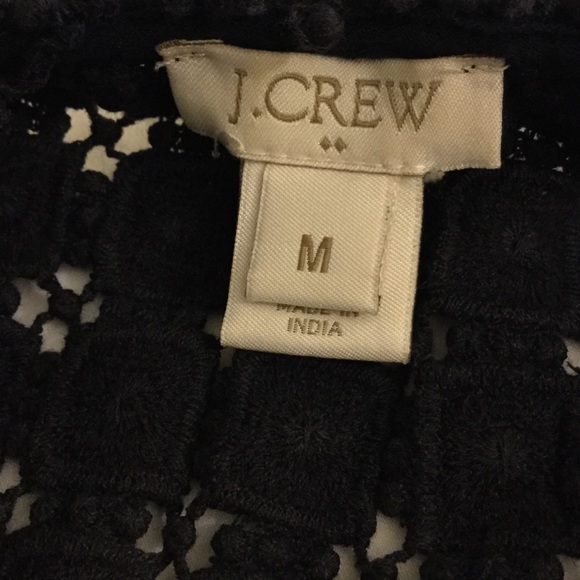 J. Crew Factory Navy Blue Peasant Top sold - Picture 2 of 4