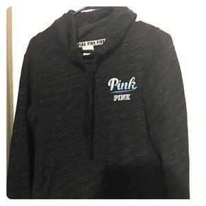 Victoria's Secret Pink marled hi low hoodie