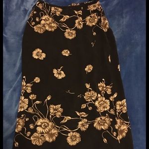 Ann Taylor full length floral skirt