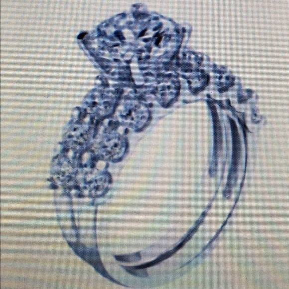 Size 6 Diamond Art Ring Set - Picture 3 of 3