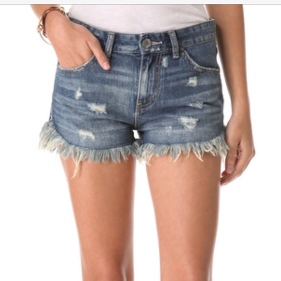 Free People Dolphin Cut Off Shorts