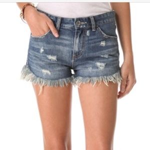 Free People Dolphin Cut Off Shorts