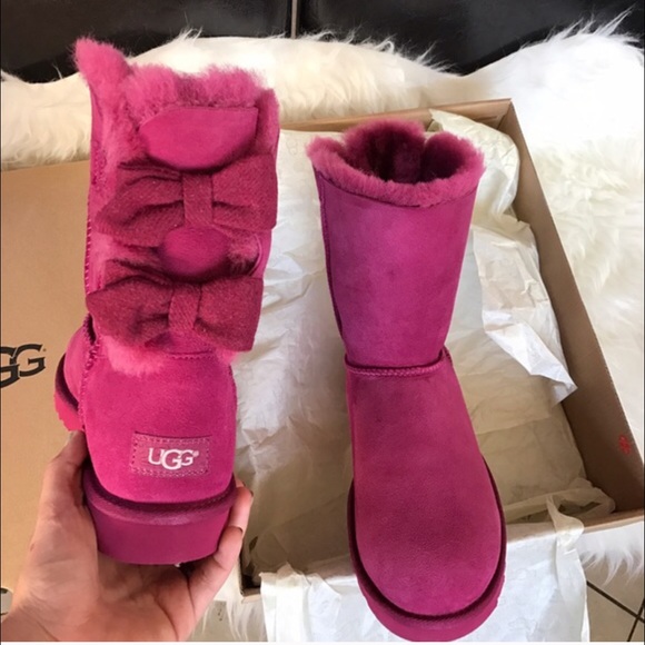 UGG Shoes - UGG Brigette double Bow limited edition boots sz 9