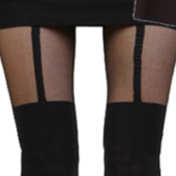 ๐NEW IN๐๐ฏ๐super sexy tights๐๐ฏ(silver black) - Picture 2 of 3