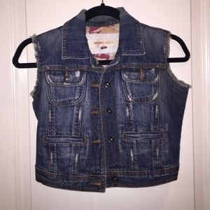 Denim/Jean Crop Top Vest