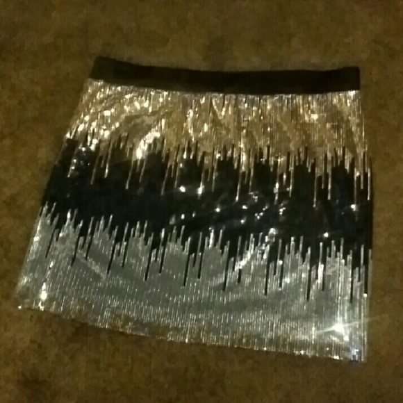 Sequined miniskirt
