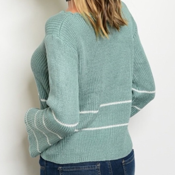 New- Jade Ivory Knit Sweater. - Picture 2 of 4