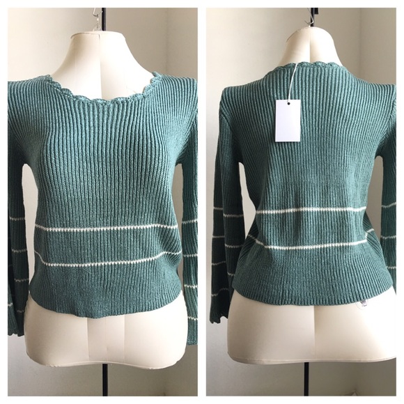 New- Jade Ivory Knit Sweater. - Picture 3 of 4