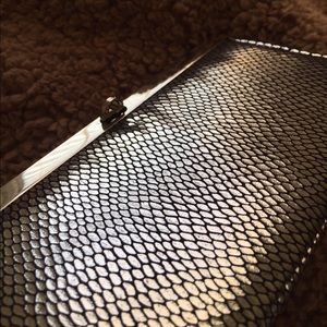 BEAUTIFUL 🔺 Silver iridescent Clutch