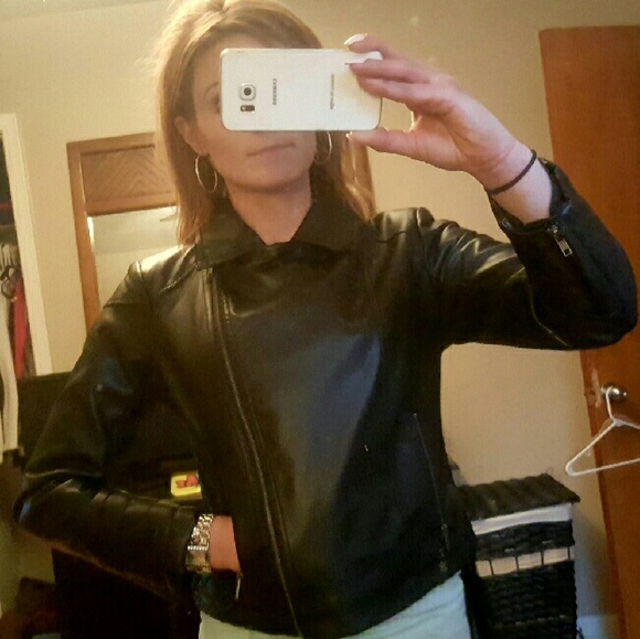 Express faux leather jacket