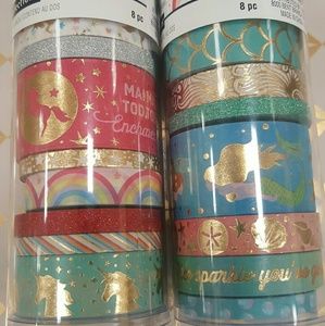 Unicorn and Mermaid 16 washi total