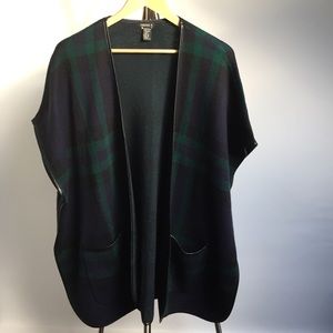 Tartan Plaid Poncho Forever 21