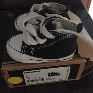 Baby size 2 Black Converse