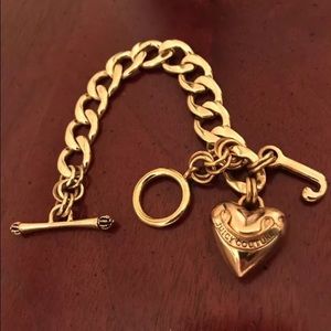 Juicy Couture gold heart bracelet