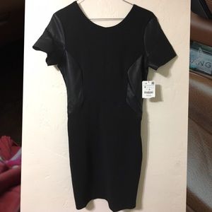 Zara faux leather dress