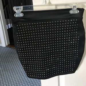 Black Skirt with Stones