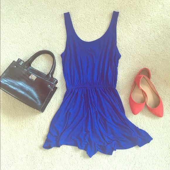 Royal blue romper