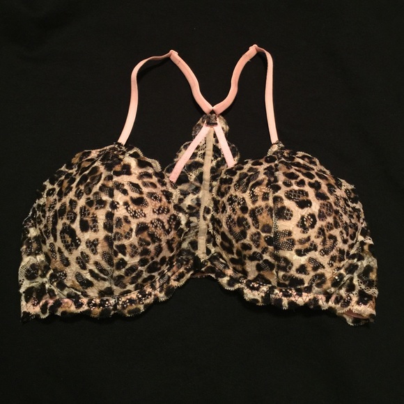 Leopard print Victoria secret bra