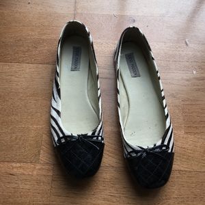 Pony hair and patent flats