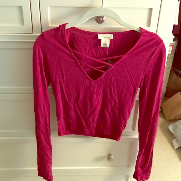 Red long sleeve shirt
