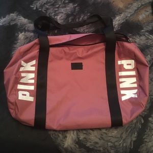 Brand new pink duffle bag