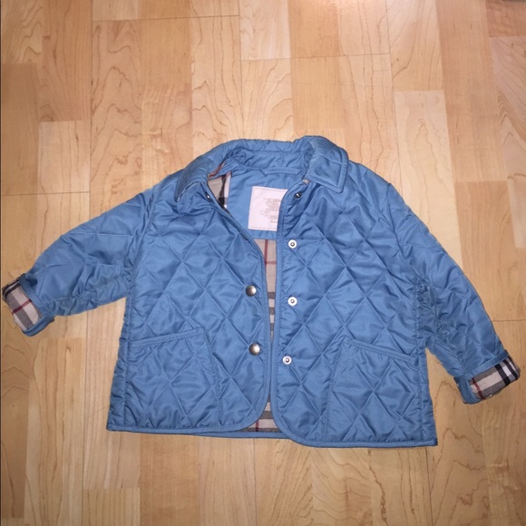 Burberry quilted baby jacket
