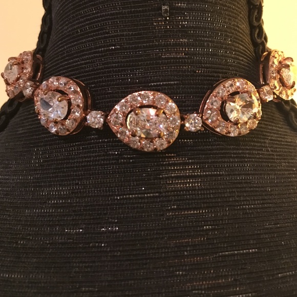 New Rose gold rhinestone bracelet