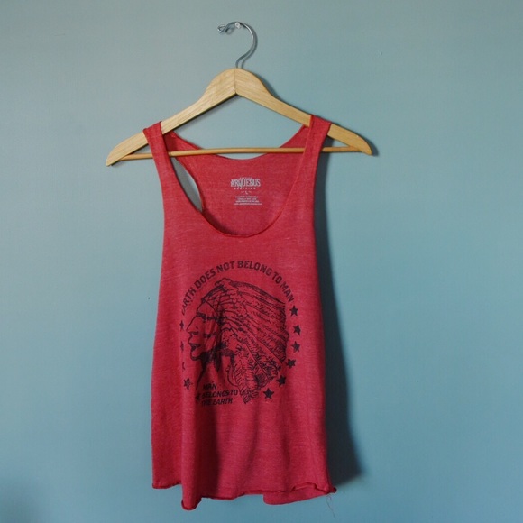 *SOLD* Hand Printed Graphic Tank -NWOT