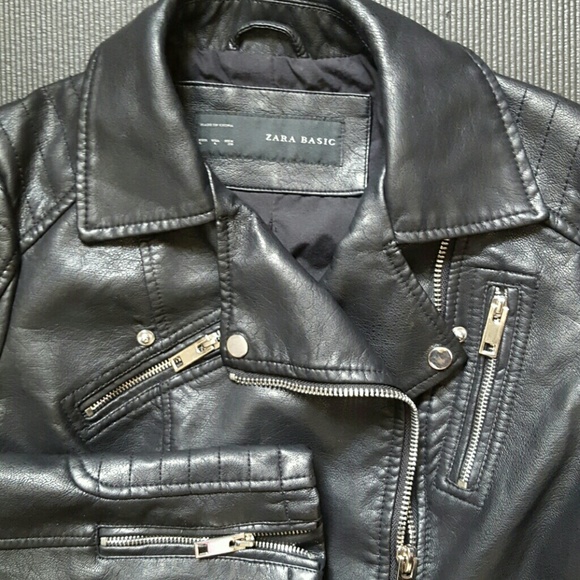 Zara Faux Leather Moto - Picture 7 of 8