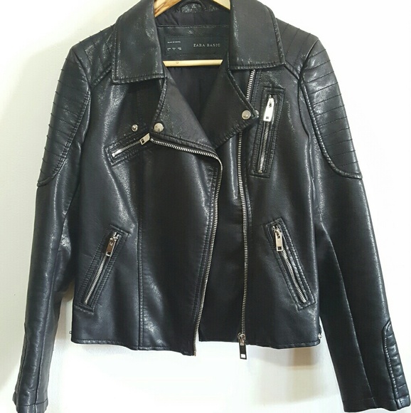 Zara Faux Leather Moto - Picture 2 of 8