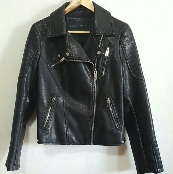 Zara Faux Leather Moto - Picture 3 of 8