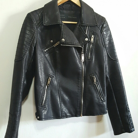 Zara Faux Leather Moto - Picture 6 of 8