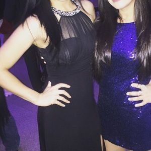 Long black dress
