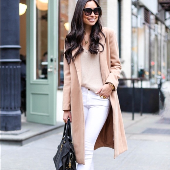 Camel coat, 1 button, kimchi blue
