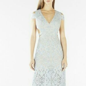 NWT BCBG Blue cutout formal holiday dress "AVA" 2